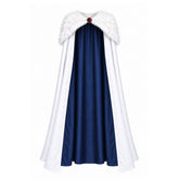 X-Men '97 Emma Frost White Fur Collar Cloak Cosplay Costume