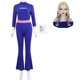 Zombies 4: Dawn of the Vampires (2025) Addison Blue Long Trousers Set Outfits Cosplay Costume