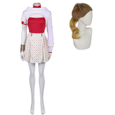 Zombies 4: Dawn of the Vampires (2025) Nova Red Top Skirt Set Outfits Cosplay Costume