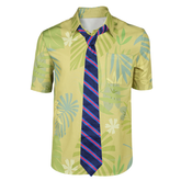 Zootopia 2 (2025) Nick Wilde Green Printed Shirt Outfits Cosplay Costume