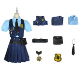 Zootopia Judy Hopps Police Blue Skirt Set Outfits Cosplay Costume Carnival Suit