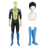 Invincible Season 2 (2023) Invincible Mark Grayson Black Jumpsuit Outfits Cosplay Costume