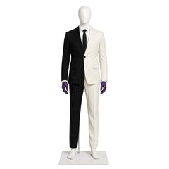 Absolute Two-Face Harvey Dent Half Black White Set Outfits Halloween Cosplay Costume