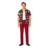 Ace Ventura Jr. Pet Detective Floral Shirt Pants Set Outfits Cosplay Costume