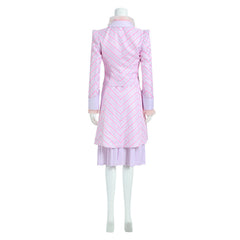 Adult Kids Wicked Glinda Pink Striped Set Outfits Cosplay Costume Halloween Carnival Suit
