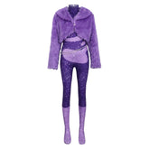 Adult Kids Zootopia 2 (2025) Gazelle Purple Jumpsuit Set Outfits Cosplay Costume