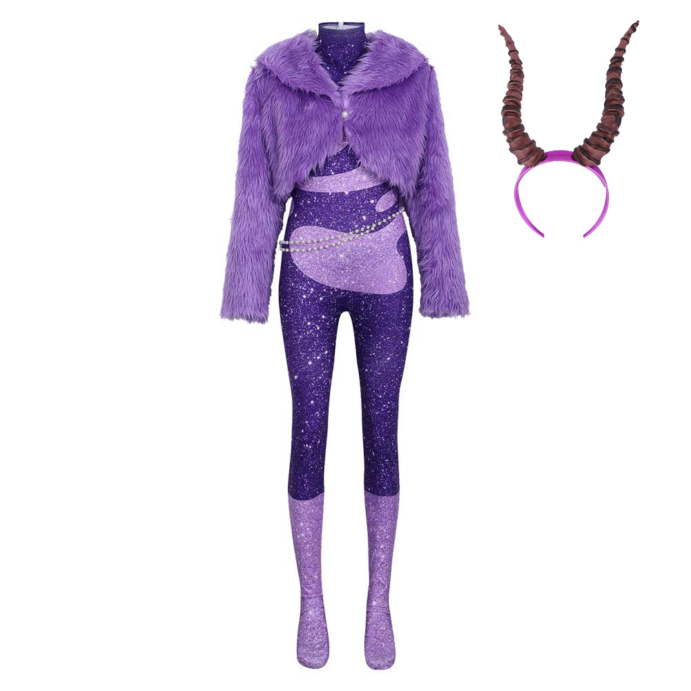 Adult Kids Zootopia 2 (2025) Gazelle Purple Jumpsuit Set Outfits Cosplay Costume
