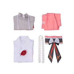 Agents Of The Four Seasons (2026) Kayou Hinagiku Pink Kimono Set Outfits Cosplay Costume