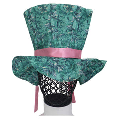 Alice In Wonderland Mad Hatter Blue Set Outfits Cosplay Costume Halloween Suit