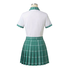 Alien Stage Anakt Arts High School Mizi Sua Green Plaid Uniform Outfits Cosplay Costume