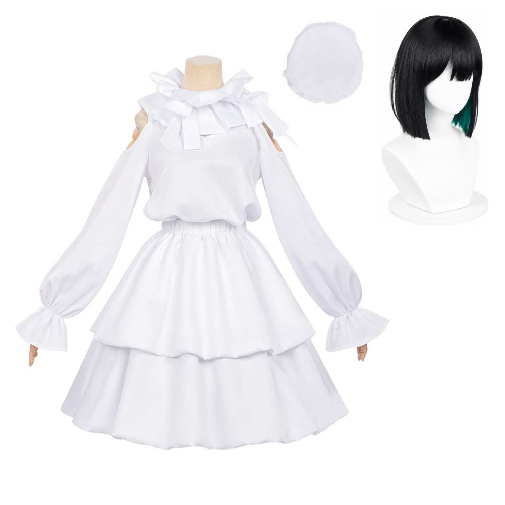 Alien Stage Sua Young White Skirt Set Outfits Lolita Cosplay Costume