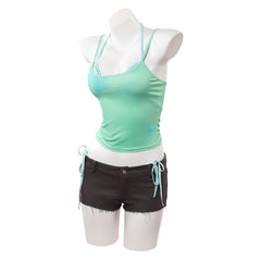 Alien Stage ZOMST Mizi Green Top Shorts Bikinis Set Outfits Cosplay Costume