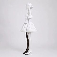 Alien Stage ZOMST Sua White Dress Set Performance Outfits Cosplay Costume