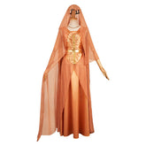 Andor Season 2 (2025) Mon Mothma Golden Top Skirt Veil Set Cosplay Costume