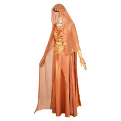 Andor Season 2 (2025) Mon Mothma Golden Top Skirt Veil Set Cosplay Costume