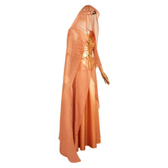 Andor Season 2 (2025) Mon Mothma Golden Top Skirt Veil Set Cosplay Costume