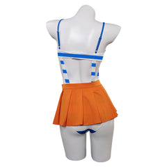 Anime One Piece Nami Swimsuit Cosplay Costume Outfits Halloween Carnival Suit