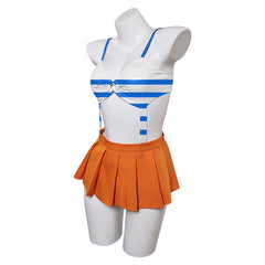 Anime One Piece Nami Swimsuit Cosplay Costume Outfits Halloween Carnival Suit