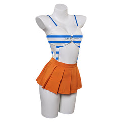 Anime One Piece Nami Swimsuit Cosplay Costume Outfits Halloween Carnival Suit