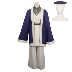 Delicious In Dungeon 2024 Dungeon Meshi Falin Touden Purple Robe Set Outfits Cosplay Costume