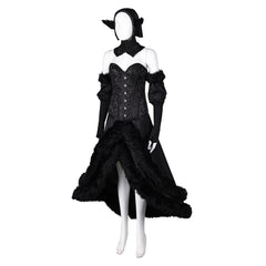 Anime Delicious in Dungeon Marcille Master of the Dungeon Black Dress Outfits Cosplay Costume Halloween Carnival Suit