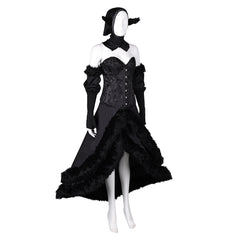 Anime Delicious in Dungeon Marcille Master of the Dungeon Black Dress Outfits Cosplay Costume Halloween Carnival Suit
