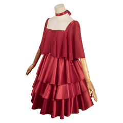 Anime Frieren:Beyond Journey's End (2023) Frieren Red Dress Outfits Cosplay Costume Halloween Carnival Party Suit
