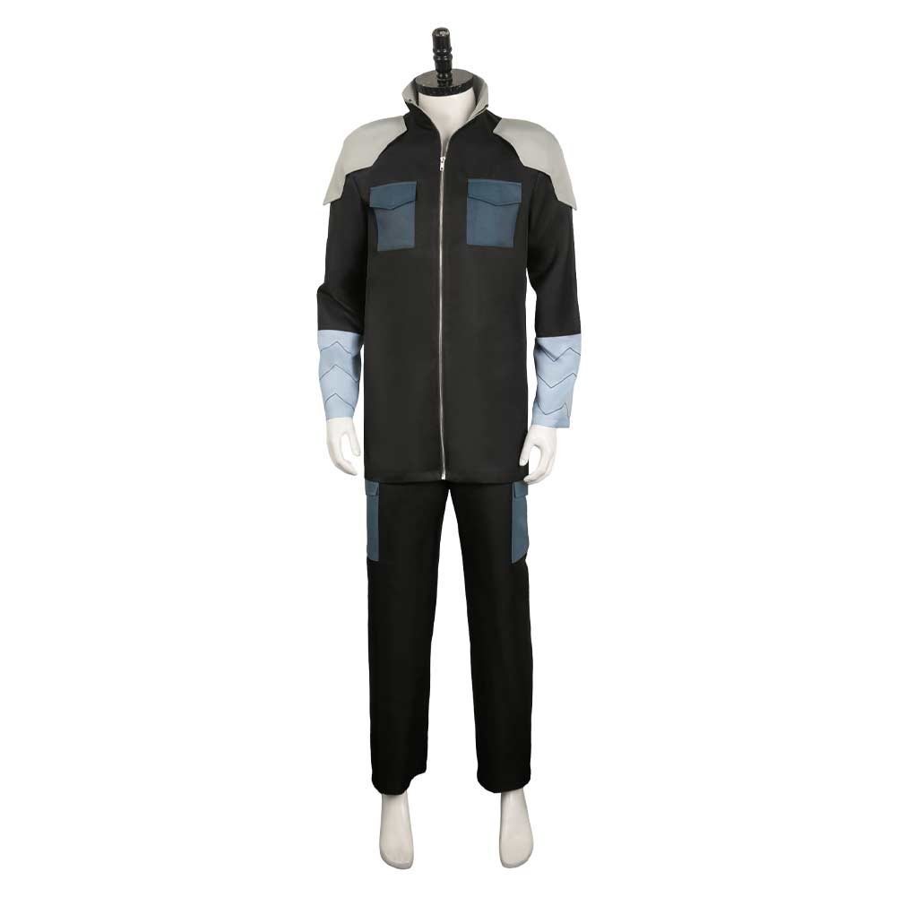 Anime Kaiju No.8 (2024) Soshiro Hoshina Black Team Set Outfits Cosplay Costume Halloween Carnival Suit