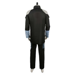 Anime Kaiju No.8 (2024) Soshiro Hoshina Black Team Set Outfits Cosplay Costume Halloween Carnival Suit