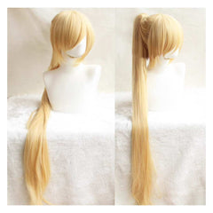 Anime Lucy Heartfilia Yellow Ponytail Wig Cosplay Accessories Halloween Carnival Props