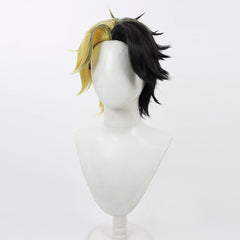 Anime Mashle: Magic and Muscles Rayne Ames Black And Yellow Wig Cosplay Accessories Halloween Carnival Props