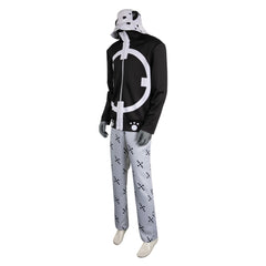 Anime One Piece Bartholemew Kuma Bulky Men Black White Outfits Cosplay Costume Halloween Carnival Suit