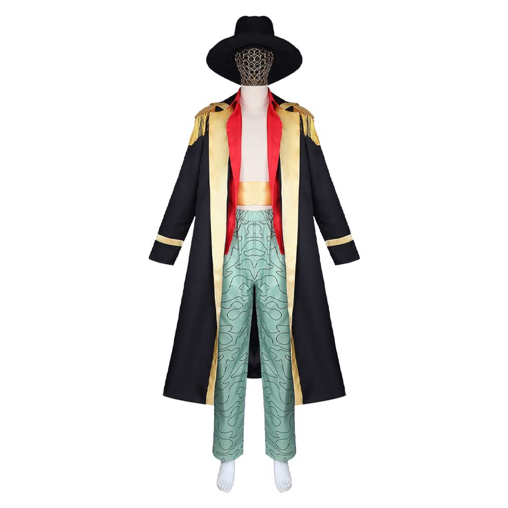 Anime One Piece Marshall·D·Teach Blackbeard Pirates Outfits Cosplay Costume Halloween Carnival Suit