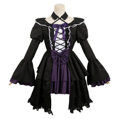 Anime Puella Magi Madoka Magica Akemi Homura Black Lolita Dress Outfits Cosplay Costume Halloween Carnival Suit
