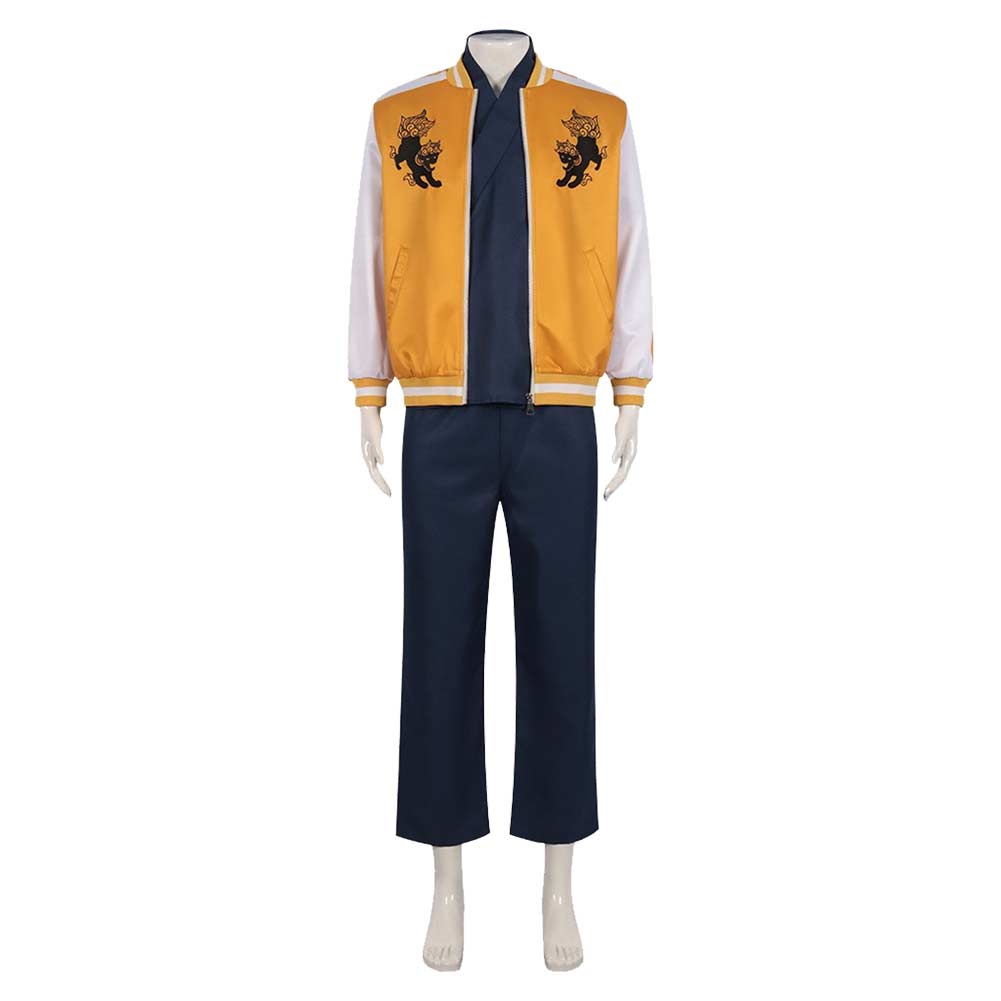 Anime Wind Breaker (2024) Jo Togame Yellow Jacket Outfits Cosplay Costume Halloween Carnival Suit