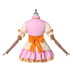 Anya Extra Mission Pink Yellow Layered Dress Set Outfits Cosplay Costume