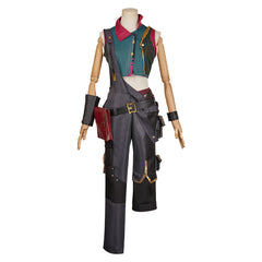 Arcane: League Of Legends 2 (2024) AU Powder Gray Set Outfits Jinx Cosplay Costume