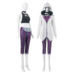 Arcane: League Of Legends 2 (2024) Jinx White Hooded Set Outfits Cosplay Costume