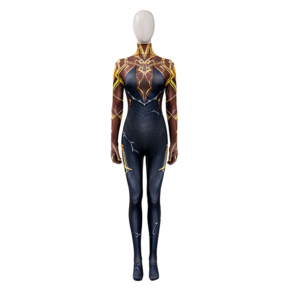 Arcane: League Of Legends 2 (2024) Mel Golden Black Jumpsuit Outfits Cosplay Costume