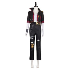 Arcane: League Of Legends 2 (2024) Vi Black Red Outfits Cosplay Costume