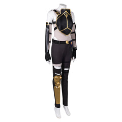 Arcane: League Of Legends 2 (2024) Vi Black Set Outfits Cosplay Costume