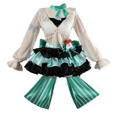 Arknights Haruka White Green Skirt Collab Set Outfits Cosplay Costume