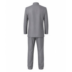 Austin Powers Dr. Evil Gray Uniform Set Outfits Cosplay Costume Halloween Suit