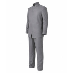 Austin Powers Dr. Evil Gray Uniform Set Outfits Cosplay Costume Halloween Suit
