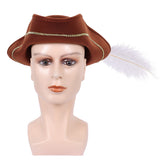 Backrooms (2026) Captaion Clark Brown Pirate Hat Cosplay Accessories Props