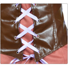 Baldur's Gate 3 Alfira Brown Blue Set Outfits Cosplay Costume