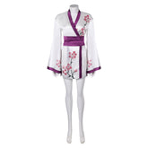 Band ABBA Agnetha Faltskong Retro 70s Purple Tunic Robe Cosplay Costume Outfits Halloween Carnival Suit