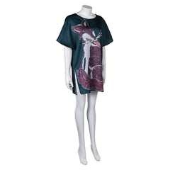 Band ABBA Anni-Frid Synni Lyngstad Retro 70s Green T Shirt Outfits Cosplay Costume Halloween Carnival Suit