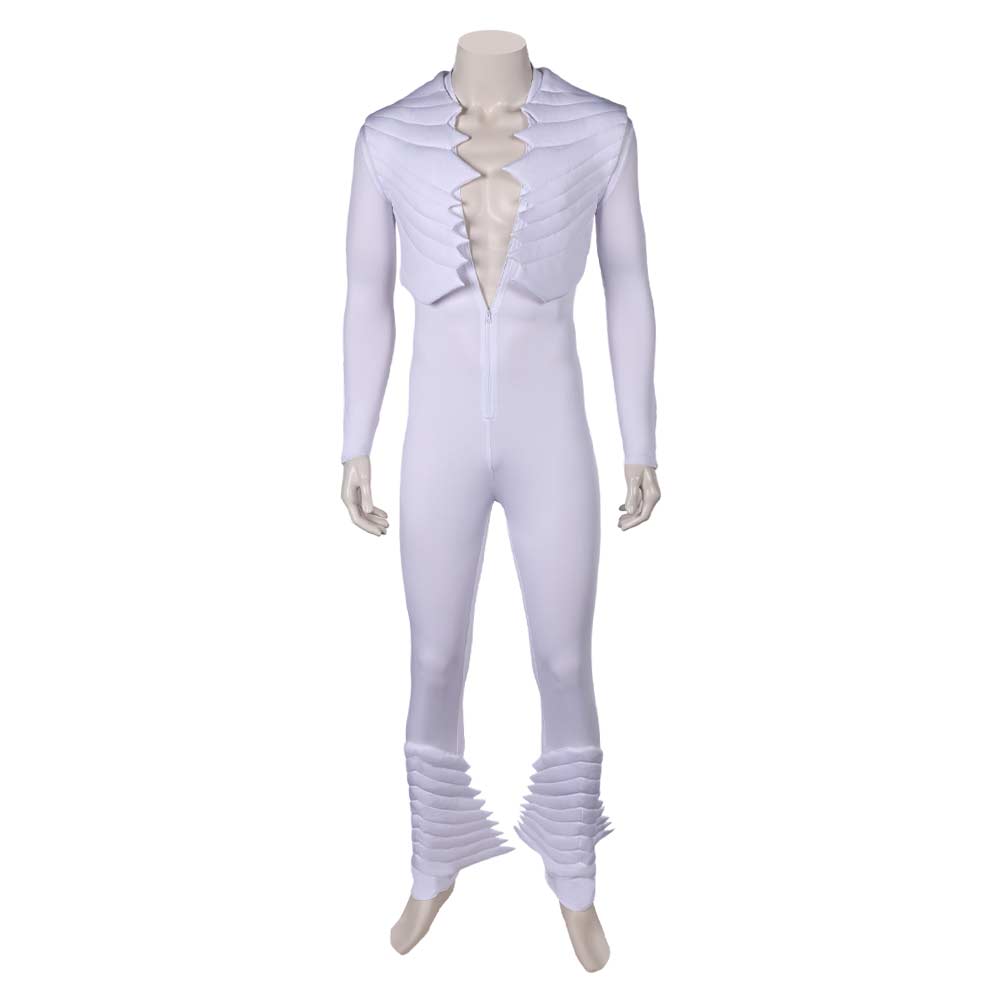 Band Queen Freddie Mercury White Wings Jumpsuit Outfits Cosplay Costume Halloween Carnival Suit