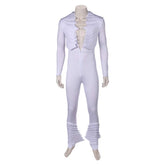 Band Queen Freddie Mercury White Wings Jumpsuit Outfits Cosplay Costume Halloween Carnival Suit